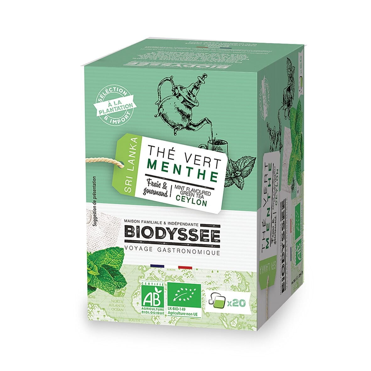 Grüner Tee Ceylonminze 20x1,8g EKO BIODYSSEE - Biogo.de