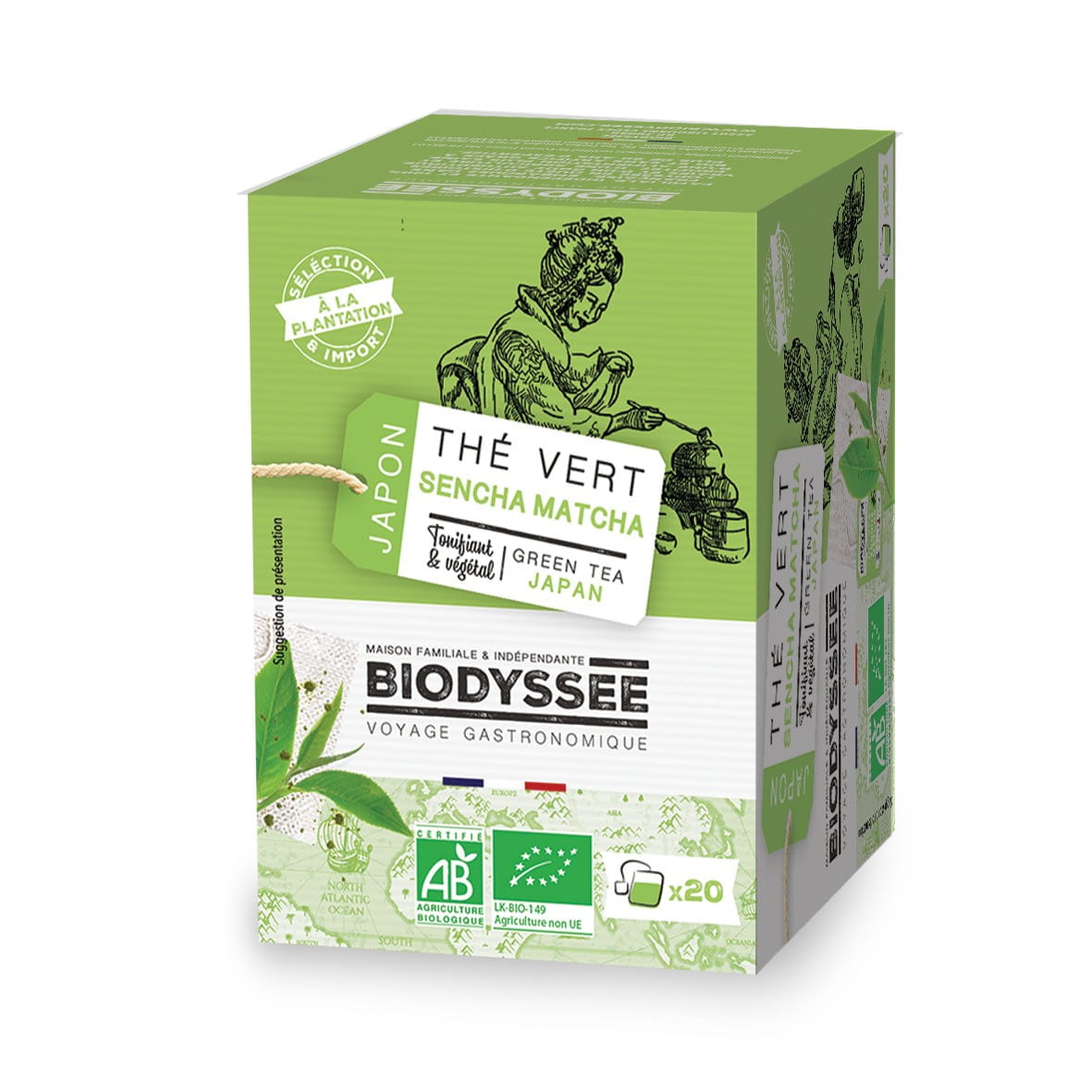 Grüntee Sencha Matcha 20x1,8g EKO BIODYSSEE - Biogo.de