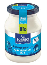 Natürliche griechische Joghurtcreme BIO 500 g (Glas) - SOBBEKE - Biogo.de