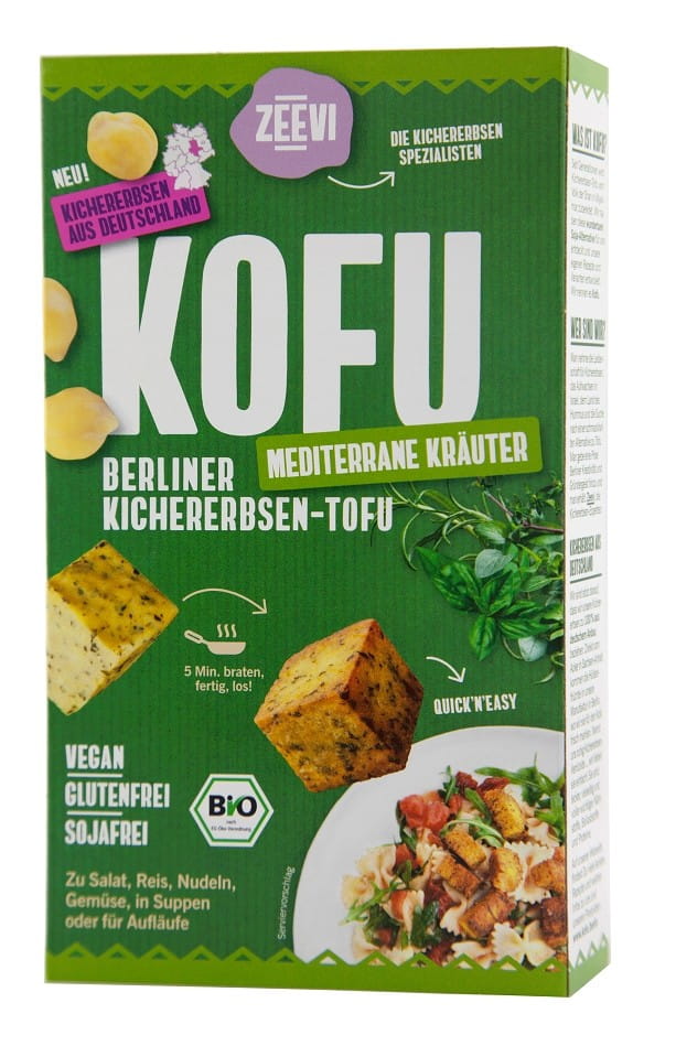 Bio KOFU mit mediterranen Kräutern, glutenfrei, 200 g, von BIOPLANET, frisches, handgefertigtes Produkt in Packung