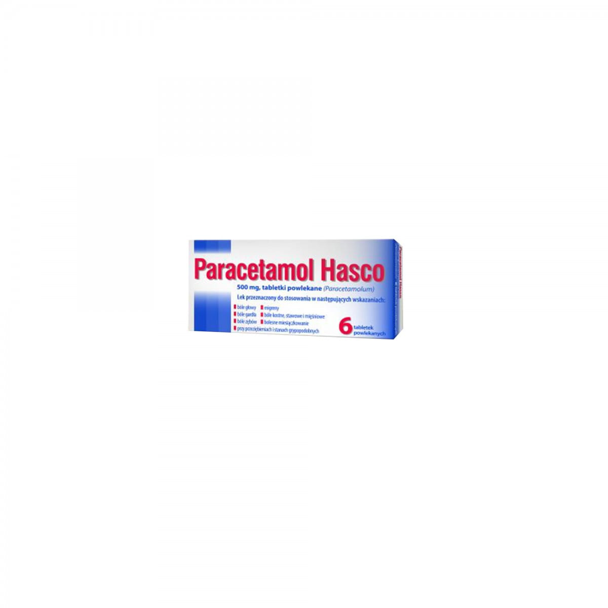 Paracetamol Hasco 500 MG Dragees 6 Stk. HASCO - LEK - Biogo.de