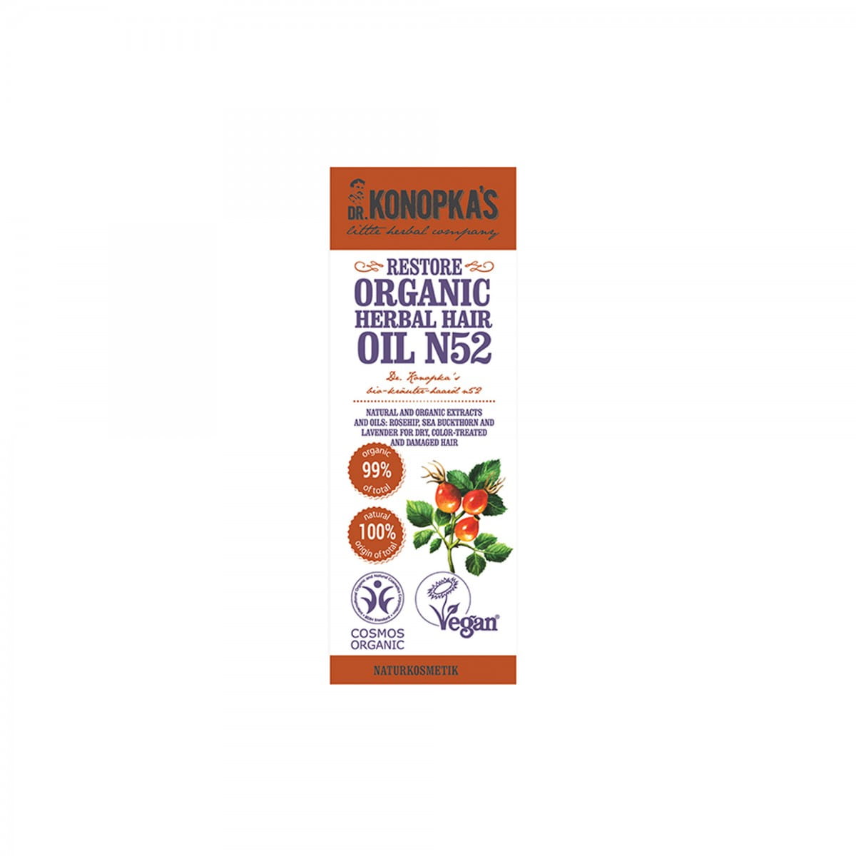 Pflanzliches Regenerierendes Haaröl Nr. 52 30 ml - Biogo.de