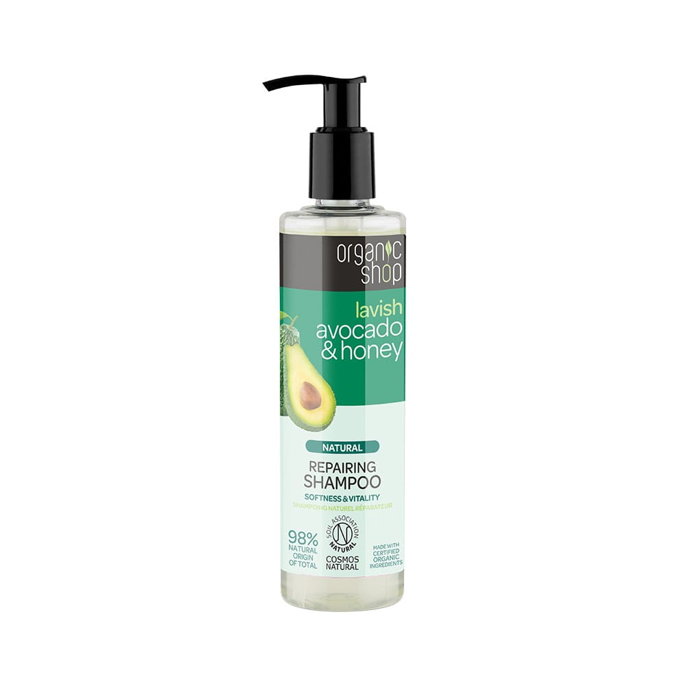 Regenerierendes Haarshampoo mit Avocado und Honig 280 ml - Biogo.de