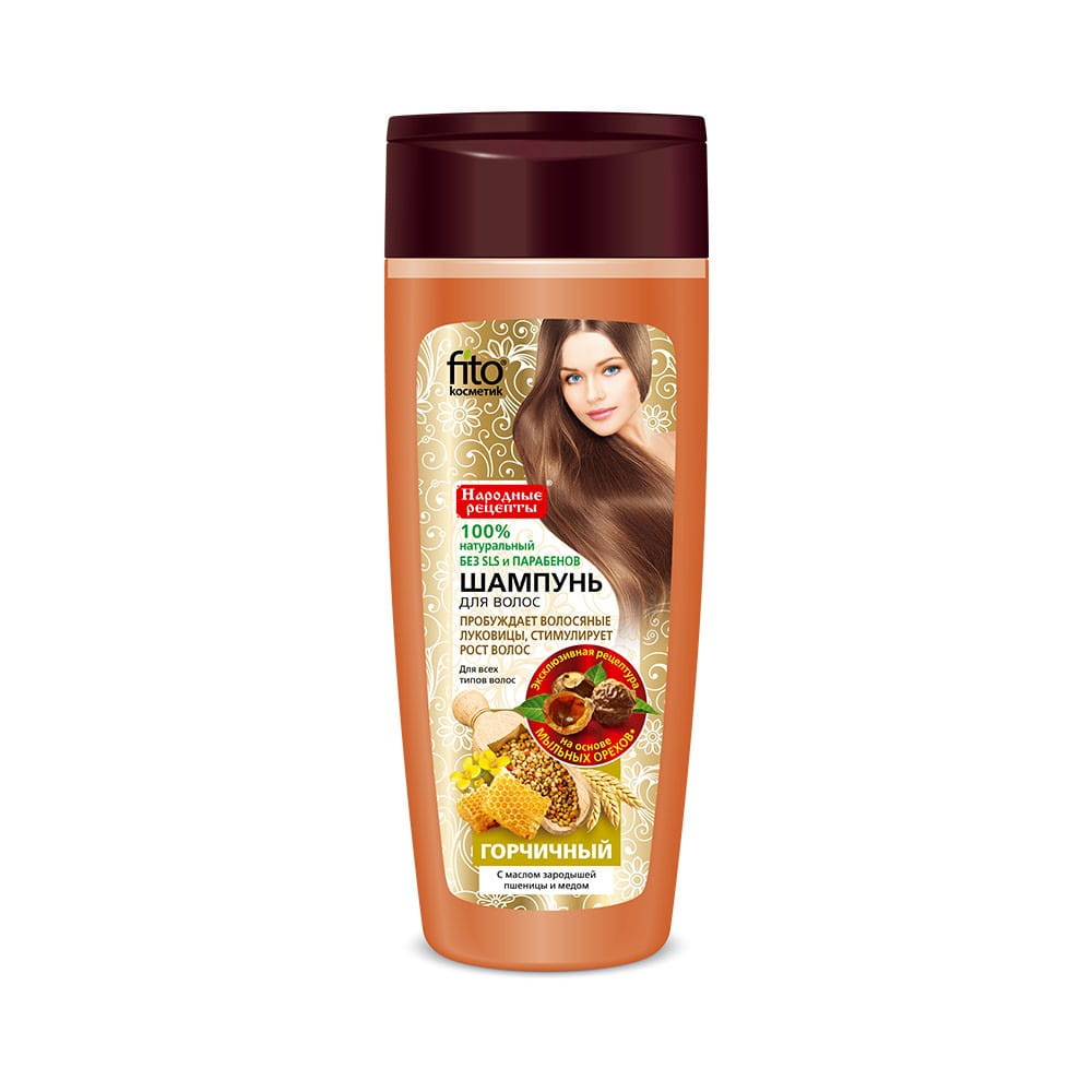 Shampoo gegen Haarausfall von Fitokosmetik, 270 ml Flasche mit cremiger Textur und natürlichen Inhaltsstoffen.