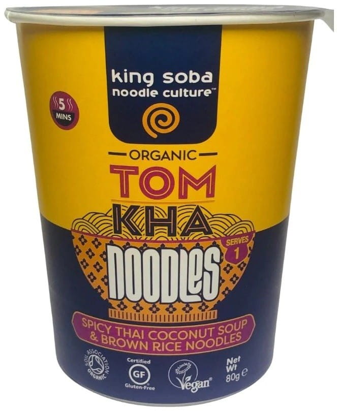 Pikante Tom-Kha-Instant-Suppe mit braunem Reis Ramen-Nudeln glutenfrei BIO 85 g - KING SOBA - Biogo.de