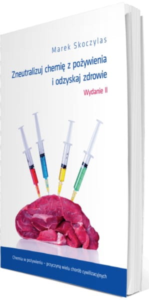 Chemikalien im Lebensmittelbuch SKOCZYLAS neutralisieren, Produkt von SKOCZYLAS, Flasche mit chemikalienhemmender Lösung sichtbar