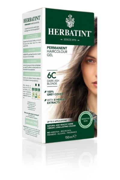 Farbstoff 6c dunkel aschblond 150 ml HERBATINT - Biogo.de