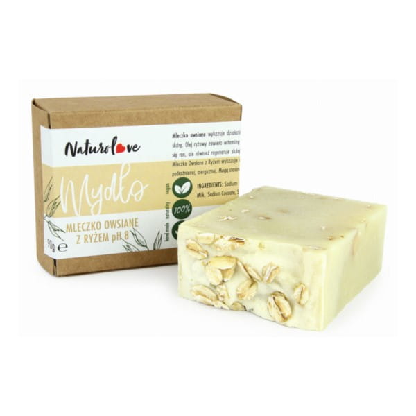 90 g Haferseife mit Reis PH 8 NATUROLOVE - Biogo.de