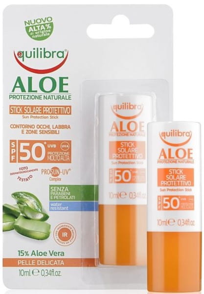 Sonnenschutzstift SPF 50 + UVA UVB EQUILIBRA - Biogo.de