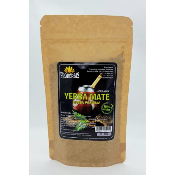 Yerba Mate grüner Premium-Tee 100 g PROHERBIS - Biogo.de