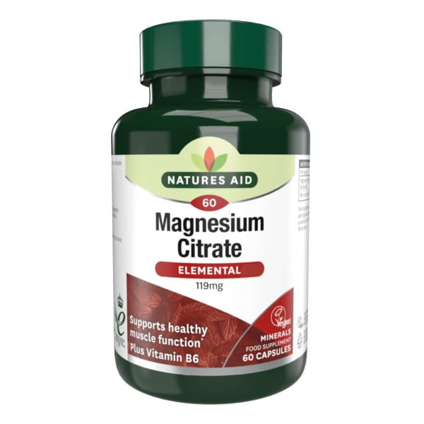 Magnesiumcitrat 119 MG 60 Kapseln NATURES AID - Biogo.de