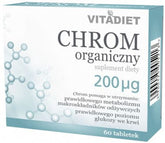 Organisches Chrom 200 mcg 60 Tabletten VITADIET - Biogo.de