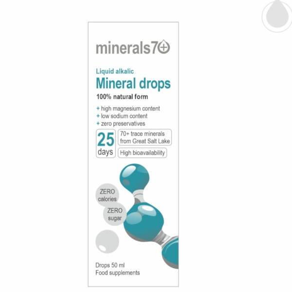 Mineralientropfen flüssig 50 ml basisch MINERALS7+ - Biogo.de