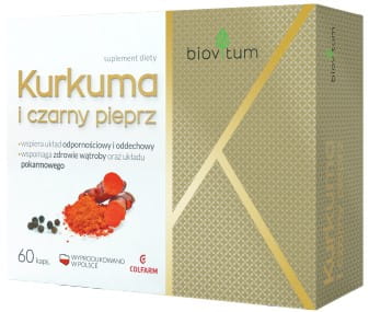 Biovitum Kurkuma und schwarzer Pfeffer 60 Kapseln COLFARM - Biogo.de