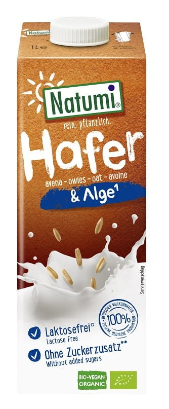Haferdrink mit Meeresalgen ohne Zuckerzusatz BIO 1000 ml - NATUMI - Biogo.de