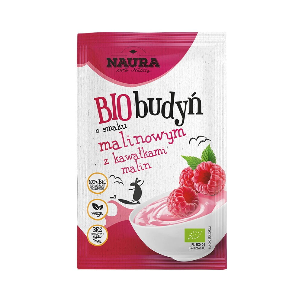 Pudding mit Himbeergeschmack BIO 38 g - NAURA - Biogo.de