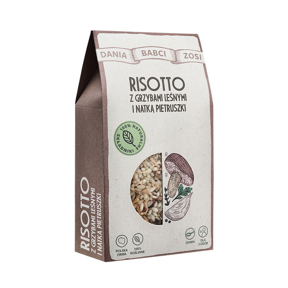 Risotto mit Waldpilzen und Petersilie 180 g - GERICHTE VON GRANDMA ZOSIA - Biogo.de
