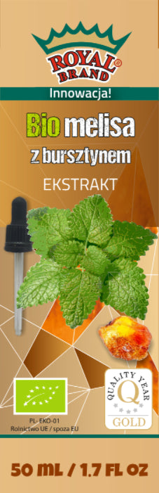 MELISA-EXTRAKT MIT BERNSTEINTROPFEN BIO 50 ml - ROYAL BRAND - Biogo.de