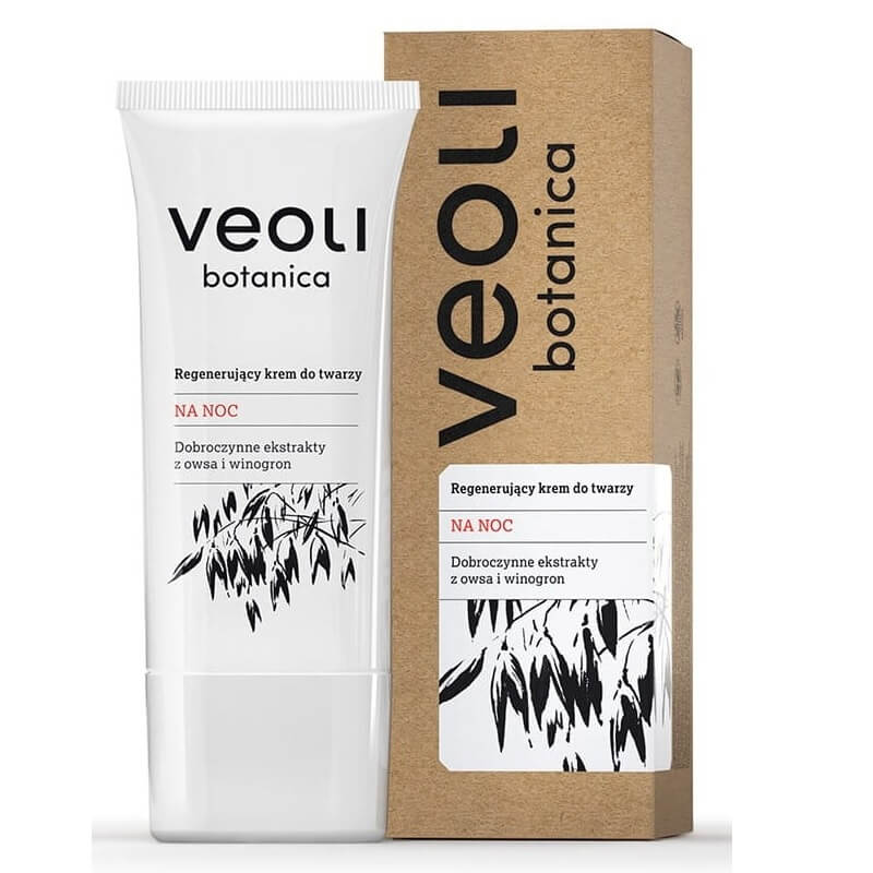 Regenerierende Nachtcreme von VEOLI BOTANICA in 50 ml Dose mit cremiger Textur, ideal für die Hautpflege über Nacht