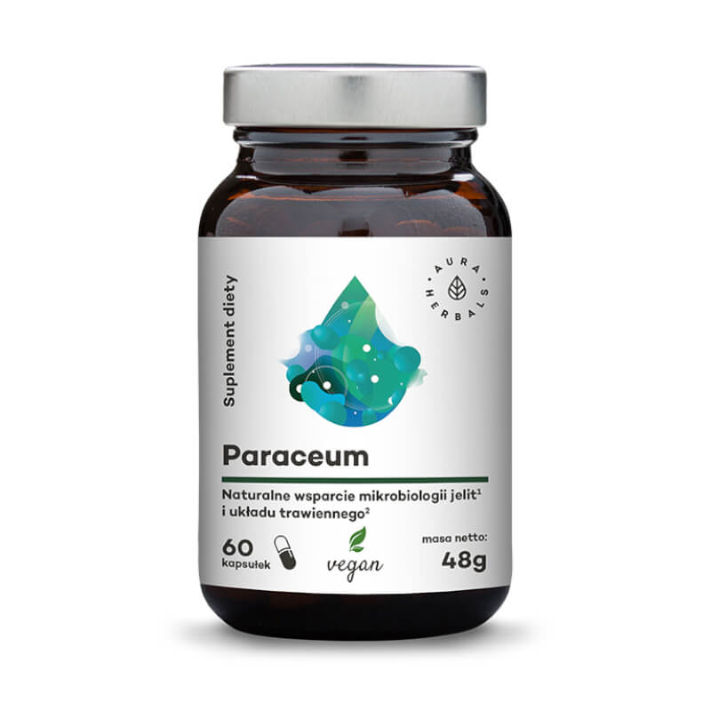 Natürliche Unterstützung für Darmmikrobiologie und Verdauung, 60 Kapseln, AURA HERBALS, Ansicht der Packung