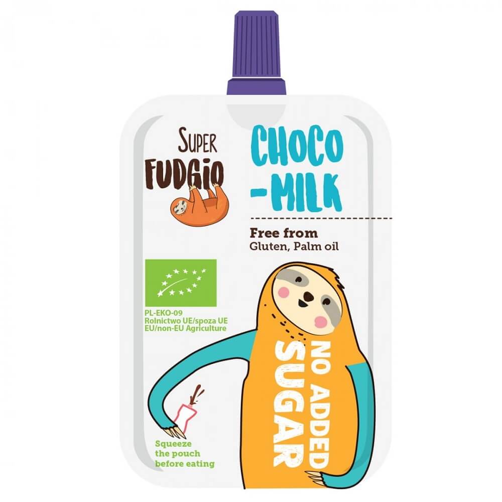 Milchschokoladencreme ohne Zucker von MEGUSTO, Bio, 50 g, cremige Schokoladencreme in kleiner Verpackung.