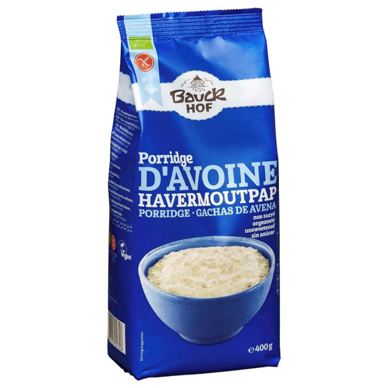 Bio Flockenmischung für glutenfreien Brei von BAUCK HOF, 400 g, mit getrockneten Getreideflocken in einer Packung