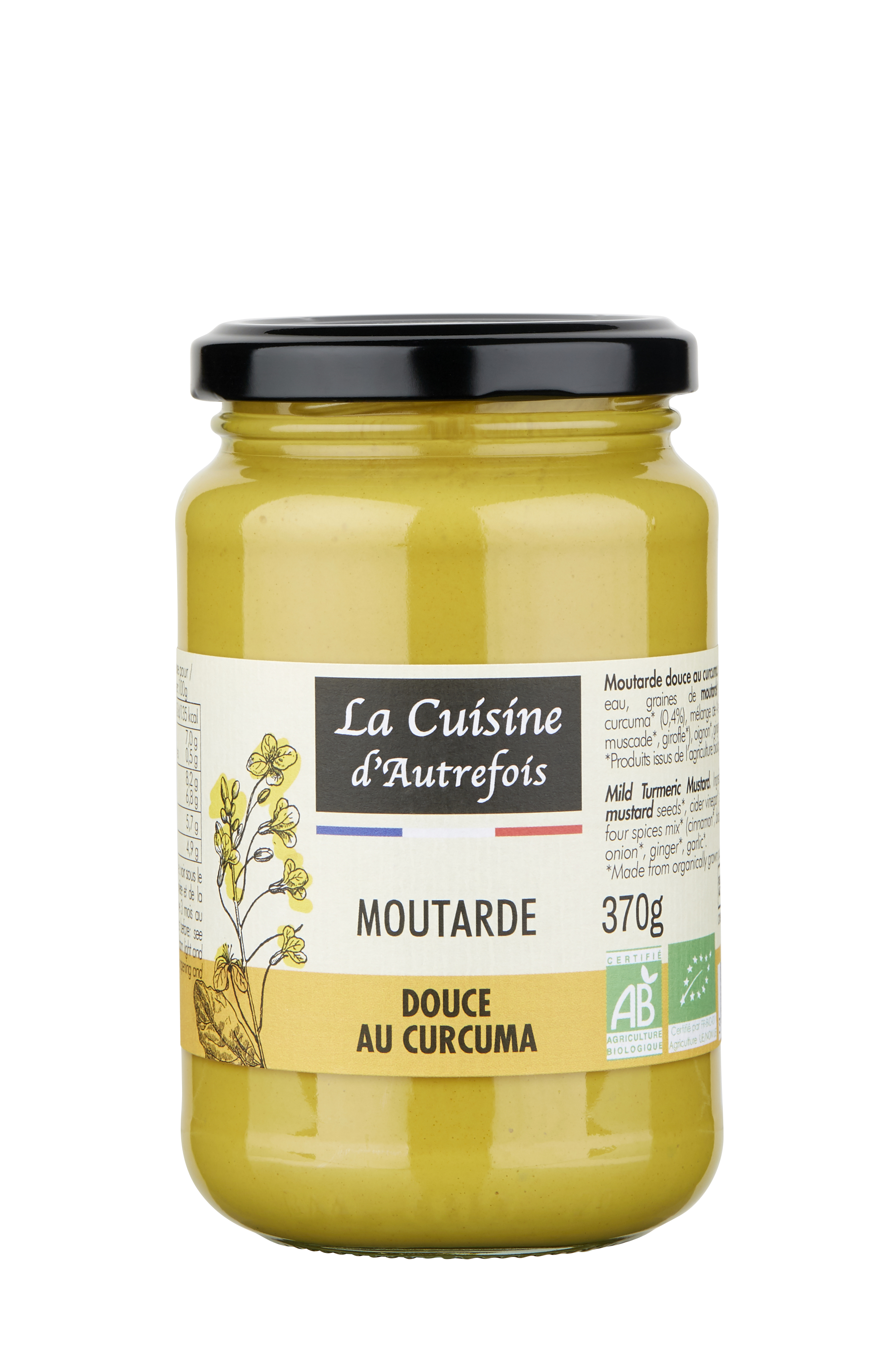 Milder Senf mit Kurkuma BIO 370 g - LA CUISINE D AUTREFOIS - Biogo.de