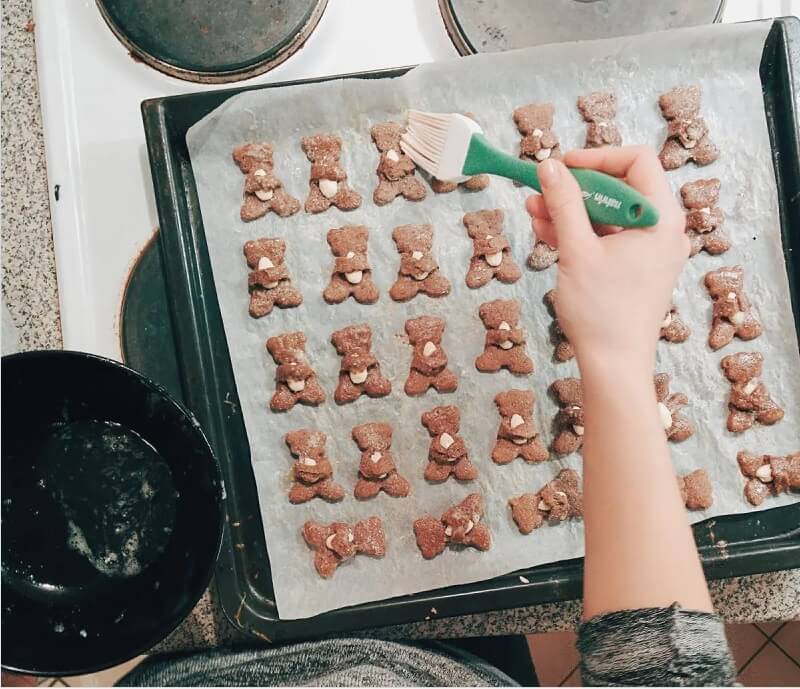 Lebkuchen mit Mandeln