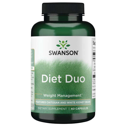 Swanson Diet Duo Kapseln, Nahrungsergänzungsmittel von Biogo.de, mit 60 Kapseln für diätunterstützende Inhaltsstoffe