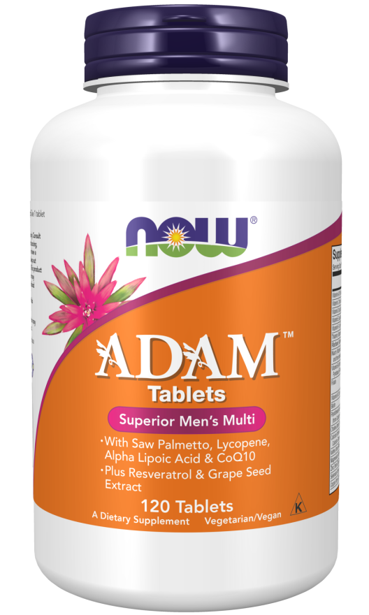 Multivitamin für Männer von NOW FOODS, Nahrungsergänzungsmittel in Tablettenform, enthält essentielle Vitamine und Mineralien.
