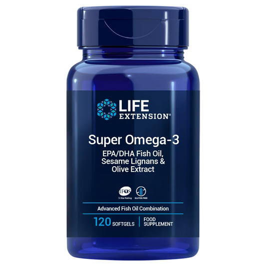 Omega-3 EPA/DHA Weichkapseln von Life Extension mit Sesam-Lignanen und Olivenextrakt, 120 Kapseln, Nahaufnahme