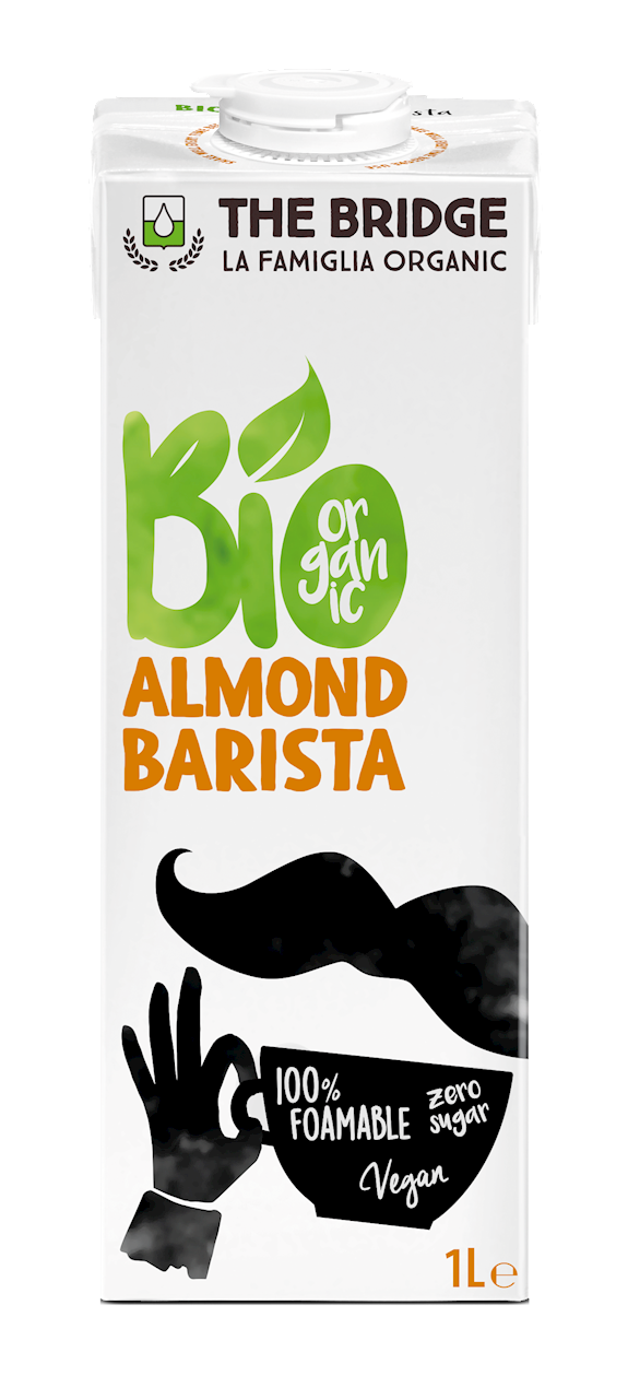 BARISTA MANDELJUOMA ILMAN LISÄTTYÄ SOKERIA GLUTEENITON LUOMU 1 L - DIE BRÜCKE Toissijaiskuva