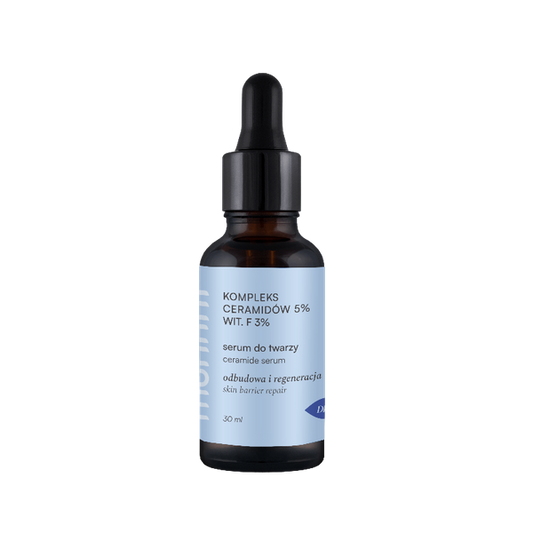 Gesichtsserum von MOHANI mit 5 % Ceramid-Complex und 3 % Vitamin F, 30 ml Flasche, hautpflegend und feuchtigkeitsbindend