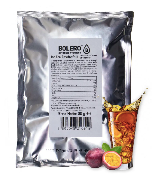 Bolero Bolero Beutel Eistee Passionsfrucht, 88g, Packung mit Beuteln für erfrischenden Frucht-Eistee