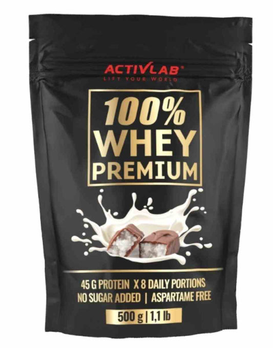 ActivLab 100% Molke Premium Geschmack Kokosnuss mit Schokolade, 500g, Proteinpulver in Dose, cremige Textur, ideal für Sportler