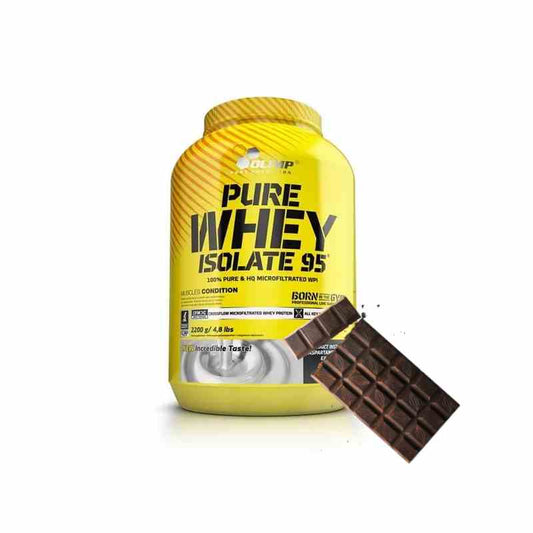 Olimp Pure Whey Isolate 95 Schokoladengeschmack, 2,2 kg Proteinpulver in Beutel mit Schokoladenaroma