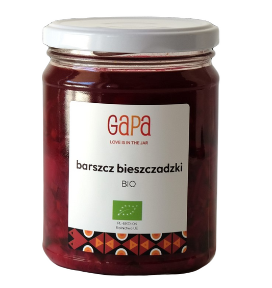Bio RED BITCH GAPA Zupy in 450 g Packung, Frucht- und Gemüsemischung mit rotem Bitch für gesunden Geschmack