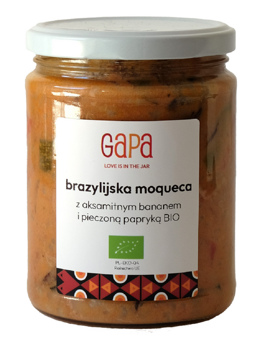 Brasilianischer Mann mit gebratenem Paffer und Bananen, Bio, 450 g, GAPA zupy, frisches und gesundes Bio-Produkt