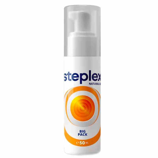 Säuregel in 50 ml Flasche von NGS Steplex-Gel, für Hautpflege, sichtbar in der Flasche, auf weißem Hintergrund