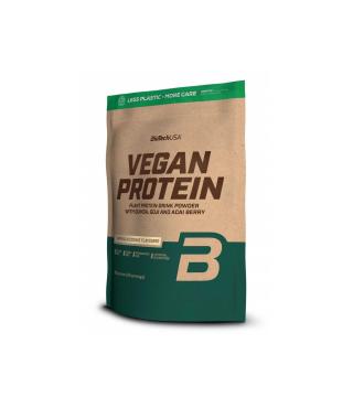 Veganer Proteinshake von BioTech USA mit Erdnussgeschmack, 500g Packung, cremige Konsistenz, ideal für pflanzliche Ernährung.