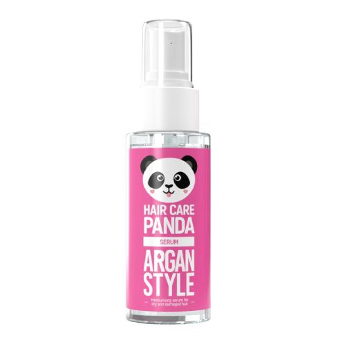 Noble Health Panda Argan Style Serum für trockenes und geschädigtes Haar, 50 ml, Flasche mit Pumpenspender, glättende Haarpflege