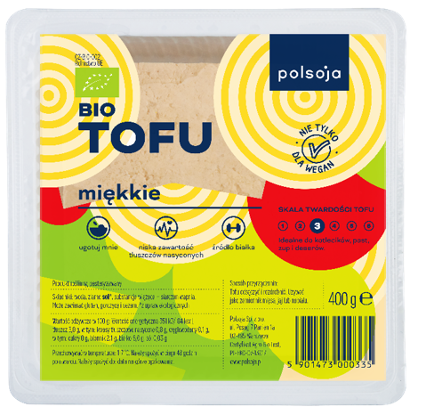 Weiches Bio-Soja-Tofu von WELL WELL, 400 g, cremige Textur, ideal für vegetarische und vegane Gerichte.