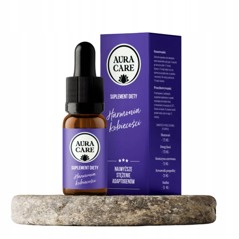 Aura Care Harmonie der Weiblichkeit Adaptogene Flasche, 10 ml, mit natürlichen Inhaltsstoffen zur Unterstützung des weiblichen Gleichgewichts