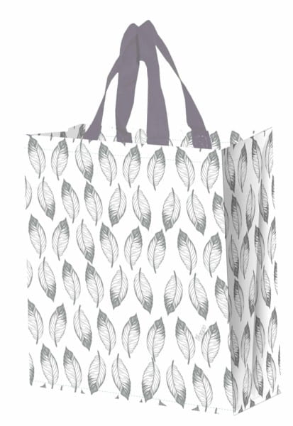 Silberner Z Pp Blattsack 14 L von FRASPO, flexible Gartentopf für Pflanzen und Stauden, robustes Material, transparente Oberfläche