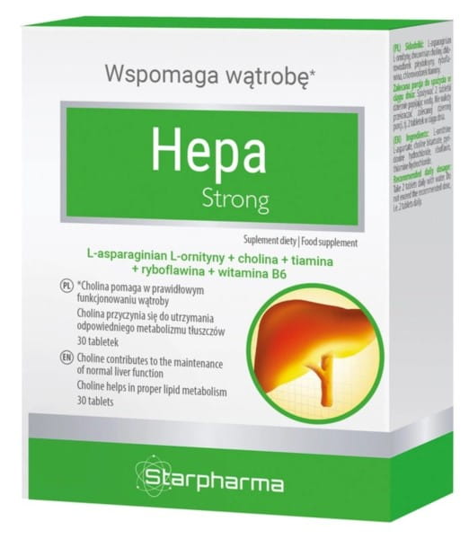 Starpharma HepaStrong 30 compresse Immagine secondaria del prodotto