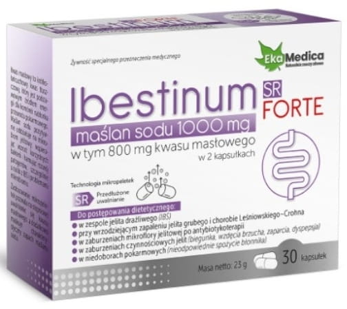 Ibestinum FORTE SR Butirato de sódio 1000 mg 30 c Imagem secundária do produto