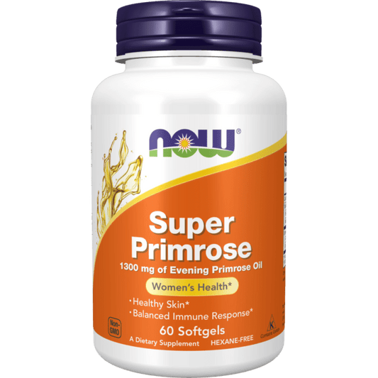 Super Primel 1300 mg 60 Kapseln. - NOW FOODS Nachtkerzenöl - Biogo.de