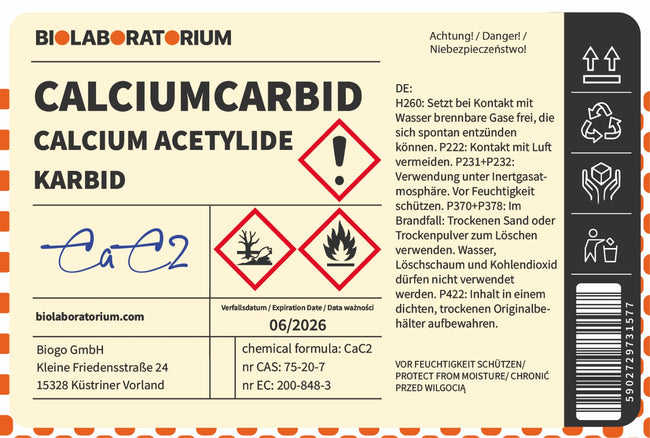 Calciumcarbide BIOLABORATORIUM 5 kg Main Image