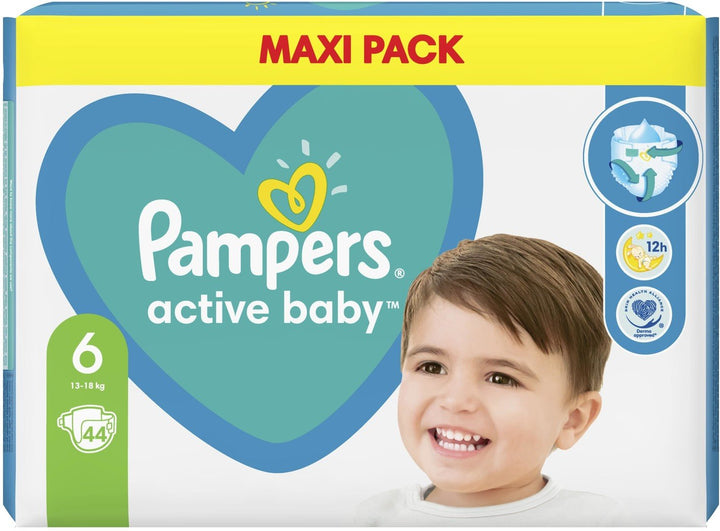 Pannolini Aktive Baby Taglia 6 Pampers 44 Pezzi