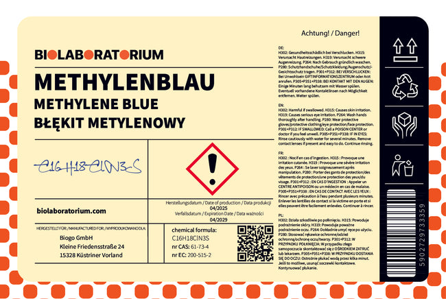 METHYLENBLAU - PUR 50g BIOLABORATORIUM Main Image